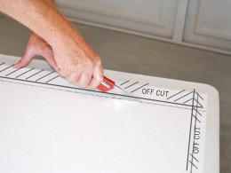 Step 2 - Cut polystyrene panels