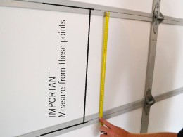 Step 5A - Measure liner horizontally