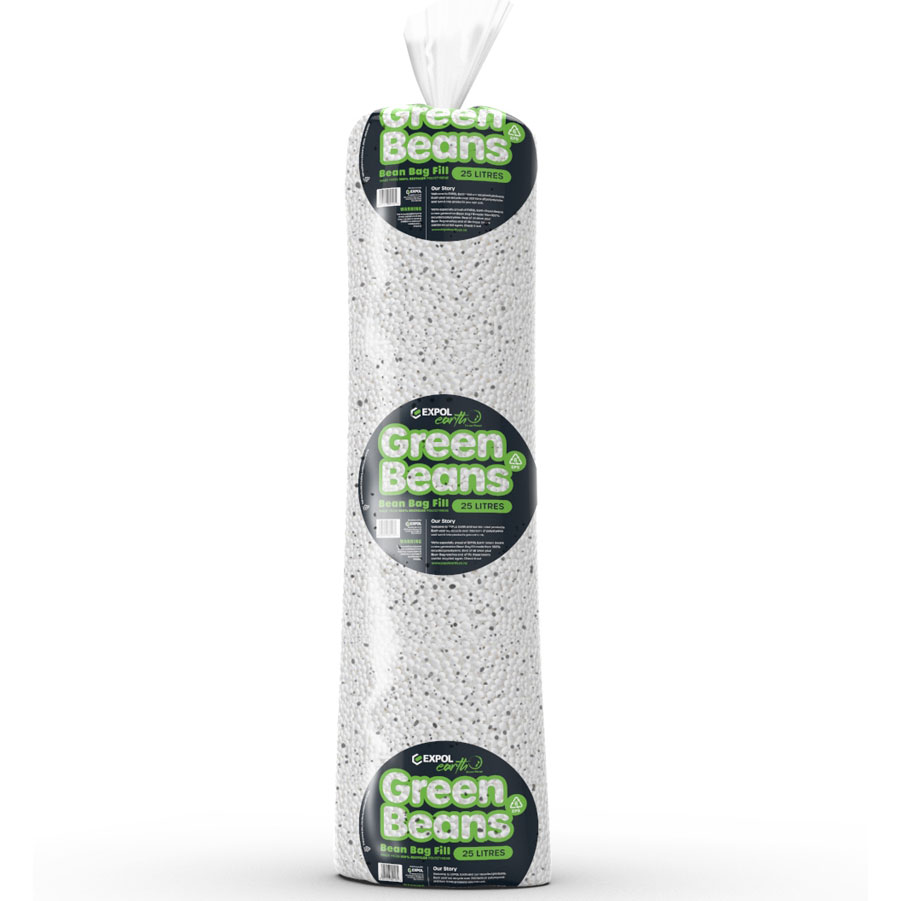 Green Beans 25L Pack Recycled Polystyrene Bean Bag Refill